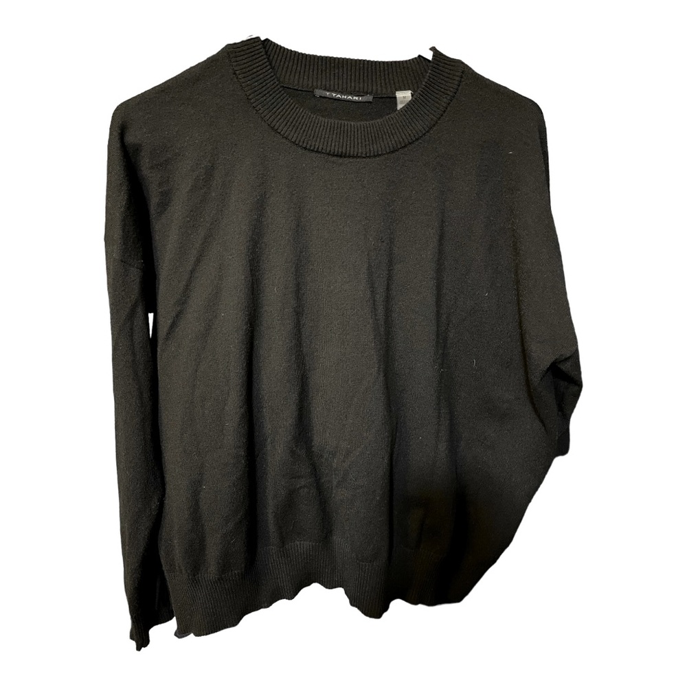 Tahari black sweater size medium